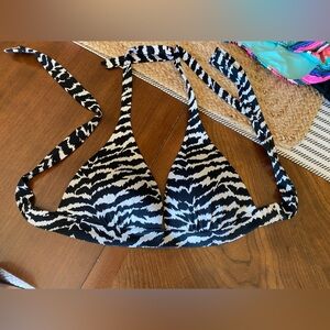 Womens Zebra Swim Top